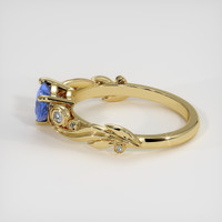 1.44 Ct. Violet Sapphire Ring, 18K Yellow Gold 4