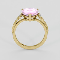 3.13 Ct. Pink Sapphire Ring, 18K Yellow Gold 3