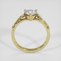 1.10 Ct. White Sapphire Ring, 18K Yellow Gold 3