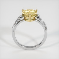 3.61 Ct. Yellow Sapphire Ring, 14K Yellow & White 3