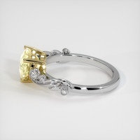 3.61 Ct. Yellow Sapphire Ring, 14K Yellow & White 4