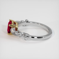 1.08 Ct. Ruby Ring, 18K Yellow & White 4