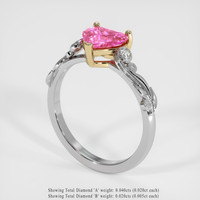 1.04 Ct. Sapphire Ring, 18K Yellow & White 2