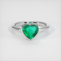 1.46 Ct. Emerald Ring, Platinum 950 1