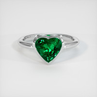 1.58 Ct. Emerald Ring, Platinum 950 1