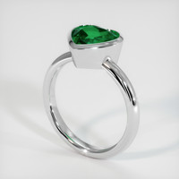 1.98 Ct. Emerald   Ring, Platinum 950 2