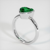 1.98 Ct. Emerald Ring, Platinum 950 2