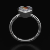 2.00 Ct. Gemstone Ring, Platinum 950 3