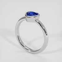 1.20 Ct. Blue Sapphire Ring, Platinum 950 2
