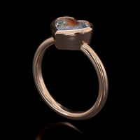 2.00 Ct. Gemstone Ring, 14K Rose Gold 2