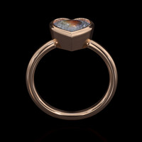 2.00 Ct. Gemstone Ring, 14K Rose Gold 3