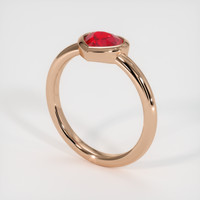 1.03 Ct. Ruby Ring, 14K Rose Gold 2