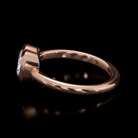 1.03 Ct. White Sapphire Ring, 18K Rose Gold 4