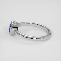 1.20 Ct. Blue Sapphire Ring, 14K White Gold 4