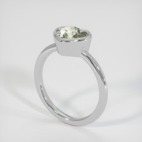 4.63 Ct. Sapphire Ring, 14K White Gold 2
