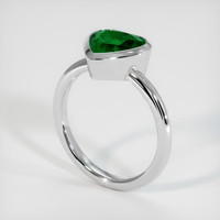 1.58 Ct. Emerald Ring, 18K White Gold 3