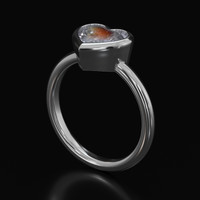 2.00 Ct. Gemstone Ring, 18K White Gold 2