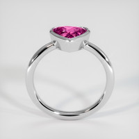 1.56 Ct. Pink Sapphire Ring, 18K White Gold 3