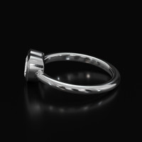 1.03 Ct. Sapphire Ring, 18K White Gold 4