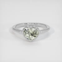 4.63 Ct. Sapphire Ring, 18K White Gold 1