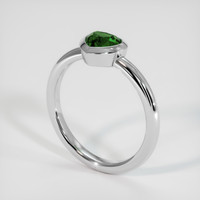 1.07 Ct. Sapphire Ring, 18K White Gold 2