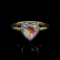 2.00 Ct. Gemstone Ring, 18K White & Yellow 1