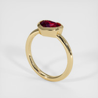 1.65 Ct. Ruby Ring, 10K Yellow Gold 2