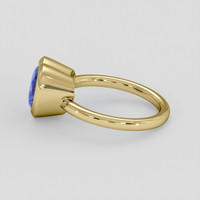 3.98 Ct. Blue Sapphire Ring, 10K Yellow Gold 4