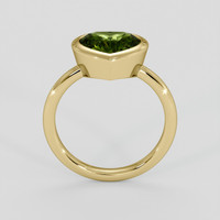 2.09 Ct. Yellowish Green Sapphire Ring, 10K Yellow Gold 3