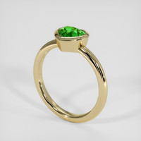 1.22 Ct. Green Tsavorite Garnet Ring, 14K Yellow Gold 2