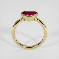 2.61 Ct. Red Rhodolite Garnet Ring, 14K Yellow Gold 3