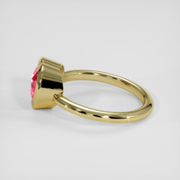 2.11 Ct. Pinkish Red Ruby Ring, 14K Yellow Gold 4