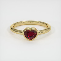 0.97 Ct. Ruby  Ring - 14K Yellow Gold