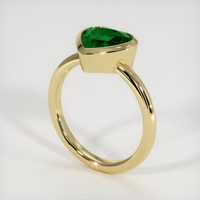 1.58 Ct. Emerald Ring, 18K Yellow Gold 3