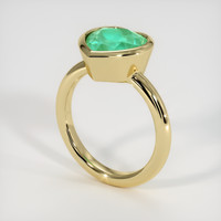 2.72 Ct. Emerald Ring, 18K Yellow Gold 2