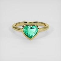 2.33 Ct. Emerald Ring, 18K Yellow Gold 1
