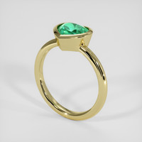 2.33 Ct. Emerald Ring, 18K Yellow Gold 2