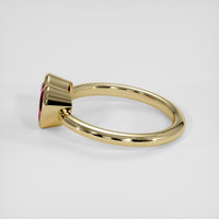 2.61 Ct. Red Rhodolite Garnet Ring, 18K Yellow Gold 4