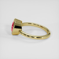 2.14 Ct. Pinkish Red Ruby Ring, 18K Yellow Gold 4