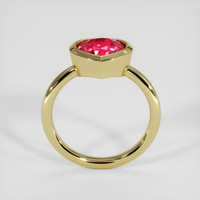 2.11 Ct. Pinkish Red Ruby Ring, 18K Yellow Gold 3