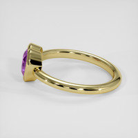 1.51 Ct. Pinkish Purple Sapphire Ring, 18K Yellow Gold 4
