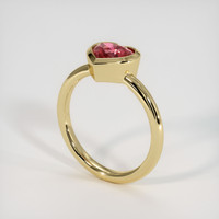 2.06 Ct. Padparadscha Sapphire Ring, 18K Yellow Gold 2
