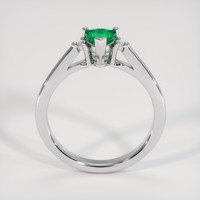0.39 Ct. Emerald Ring, Platinum 950 3