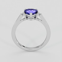 1.05 Ct. Purplish Blue Sapphire Ring, Platinum 950 3