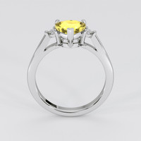 1.51 Ct. Yellow Sapphire Ring, 18K White Gold 3