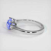 2.07 Ct. Blue Sapphire Ring, 18K White Gold 4