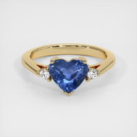 2.03 Ct. Sapphire Ring, 14K Yellow Gold 1