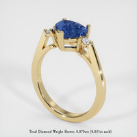 2.03 Ct. Sapphire Ring, 14K Yellow Gold 2