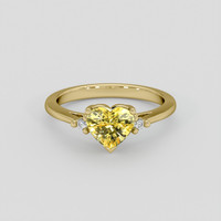 1.51 Ct. Yellow Sapphire Ring, 14K Yellow Gold 1