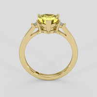 1.51 Ct. Yellow Sapphire Ring, 14K Yellow Gold 3
